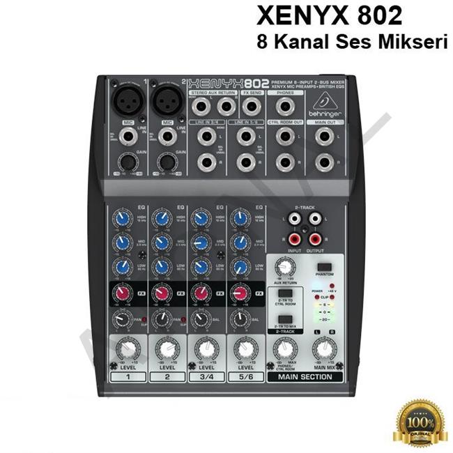 XENYX 802 8 Kanal Ses Mikseri