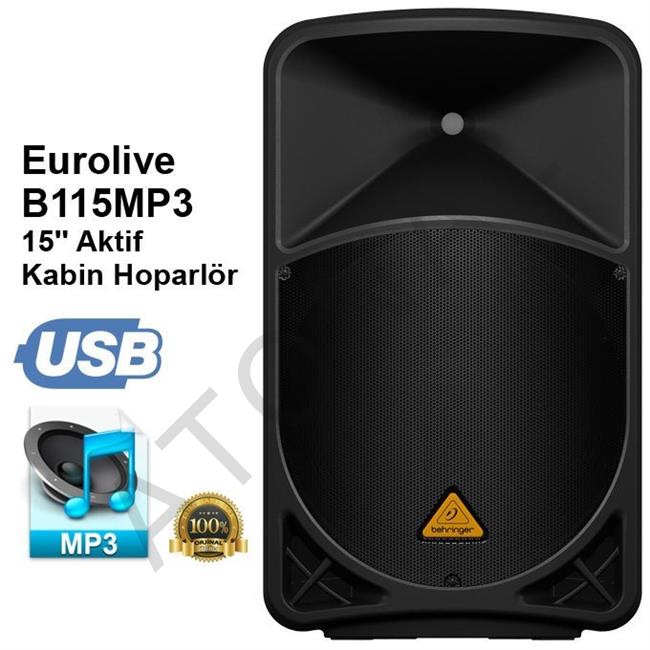 Eurolive B115MP3 Aktif Hoparlör