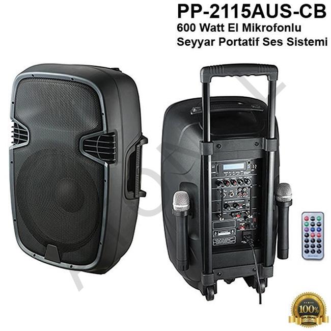 PP-2115AUS-CB Seyyar Portatif Ses Sistemi