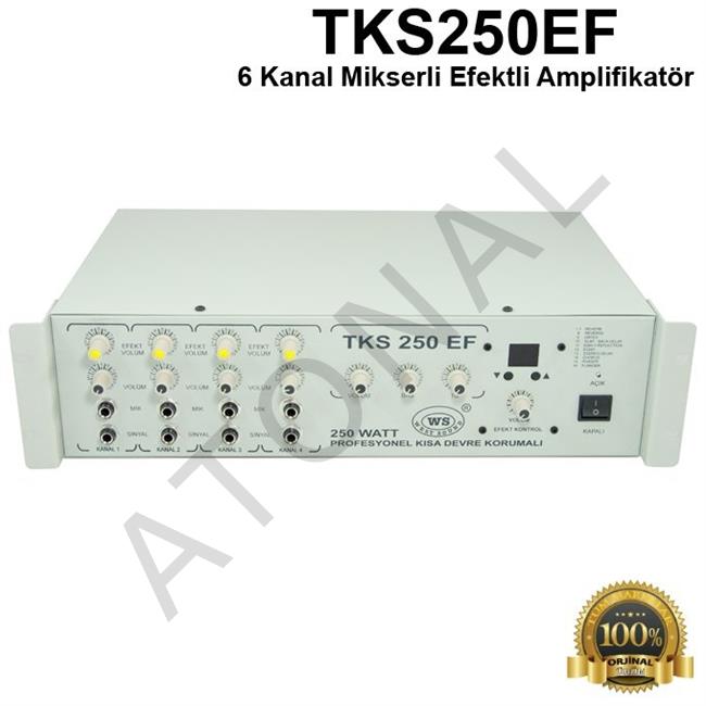  TKS 250 EF 6 Kanal 250 Watt Mikserli Efektli Amplifikatör