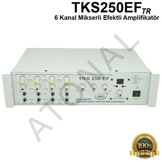 TKS 250 EF TR  6 Kanal 250 Watt Mikserli Efektli Amplifikatör