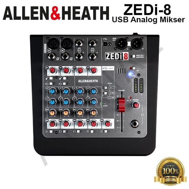 ZEDi-8 Kompakt USB Hybrid Analog Mikser