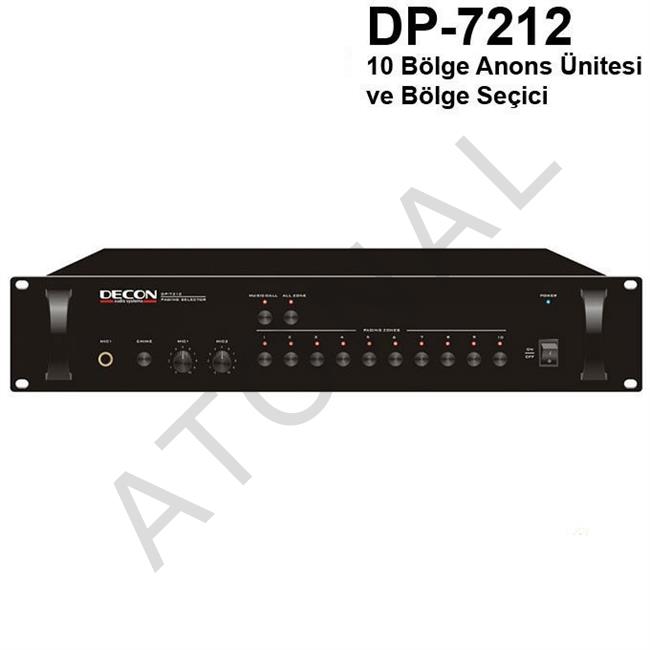 DP-7212 10 Bölge Anons Ünitesi ve Bölge Seçici