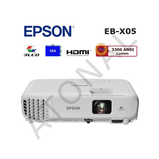 EB-X05 3300 ANSI lümen 1024x768 XGA 3LCD Projeksiyon Cihazı