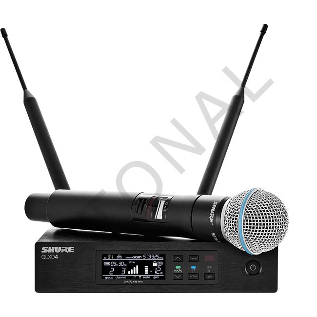 QLXD24/B58 El Tipi Kapsül Telsiz Mikrofon Seti