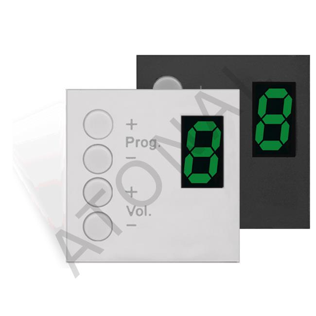 DW3020/B 45x45 Volum Kontrol, Program Seçici ,8 Bölge Duvar Paneli