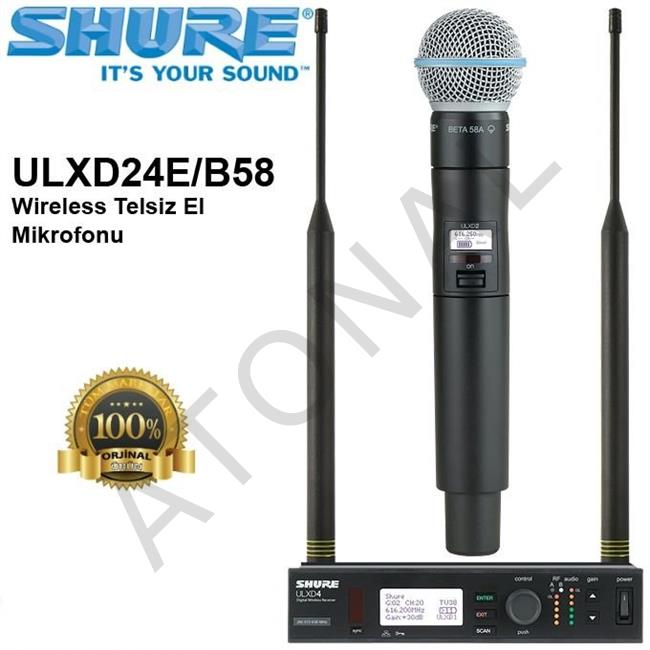 ULXD24E/B58 Kablosuz El Mikrofonu