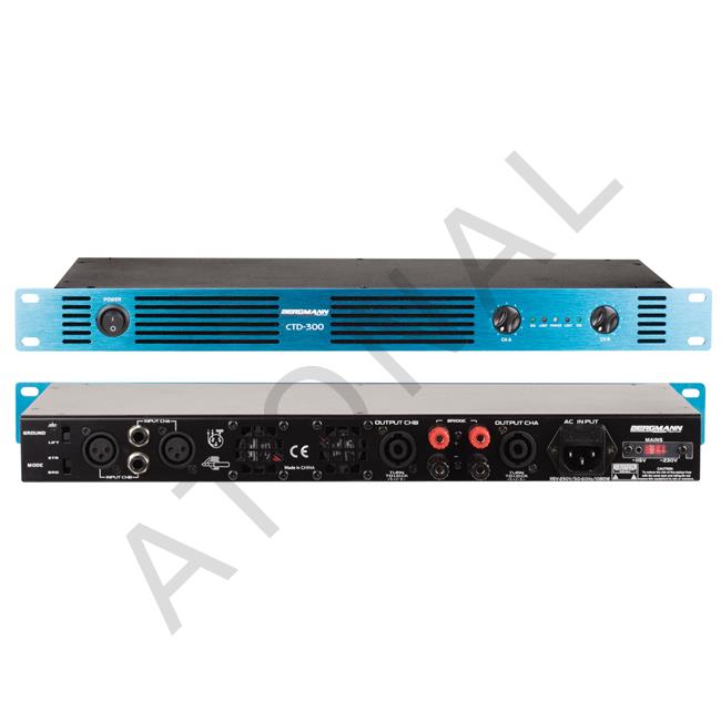 CTD 300, 2x300W@8Ω Power Amplifier