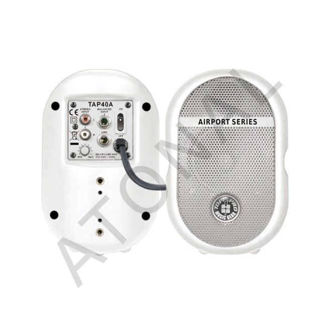 TAP40A 4" Aktif Hoparlör BEYAZ (TAKIM)