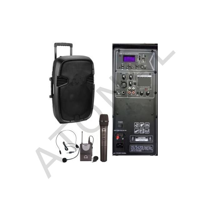 CA-10-UHF, 10" 2 YOLLU TAŞINABİLİR AKÜLÜ HOPARLÖR