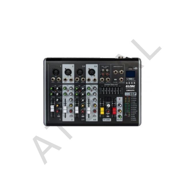GM602FX 6 Kanallı Deck Seslendirme Mikseri