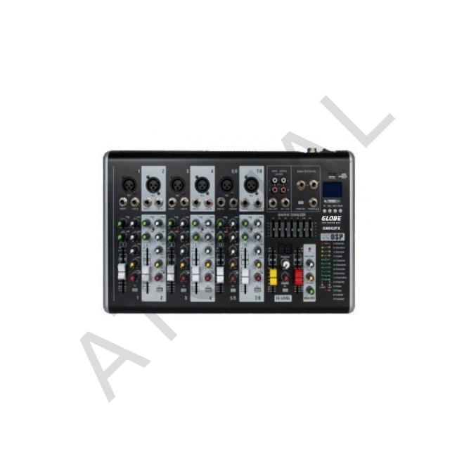 GM802FX 8 Kanallı Deck Seslendirme Mikseri