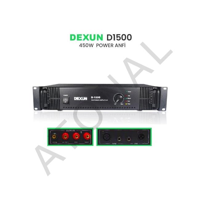 D-1500 70V-100V 450 W POWER ANFİ