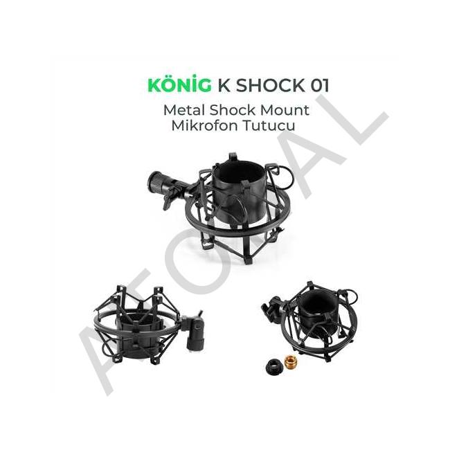 K-SHOCK-01 METAL SHOCKMOUNT MİKROFON TUTUCU