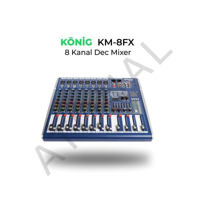 KM-8 FX 8 KANAL DECK MİXER