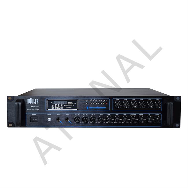 W-6300 6 Bölge Bağımsız Kontrol Amplifikatör