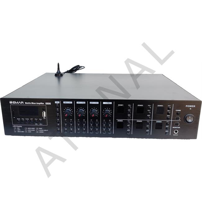 EMAR 0806-6x120W Amfili Ses Matrix Sistemi