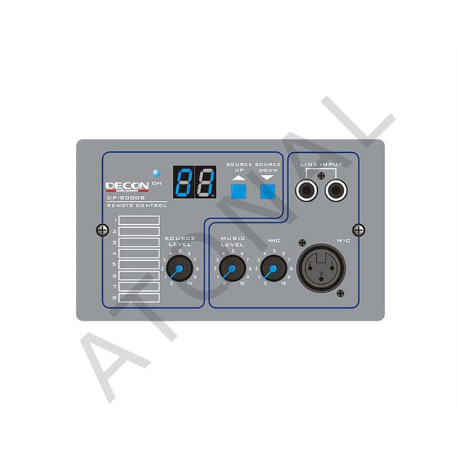 DP-8000B Uzaktan Kontrol Paneli (1 Mikrofon + 1 Line Pan.)