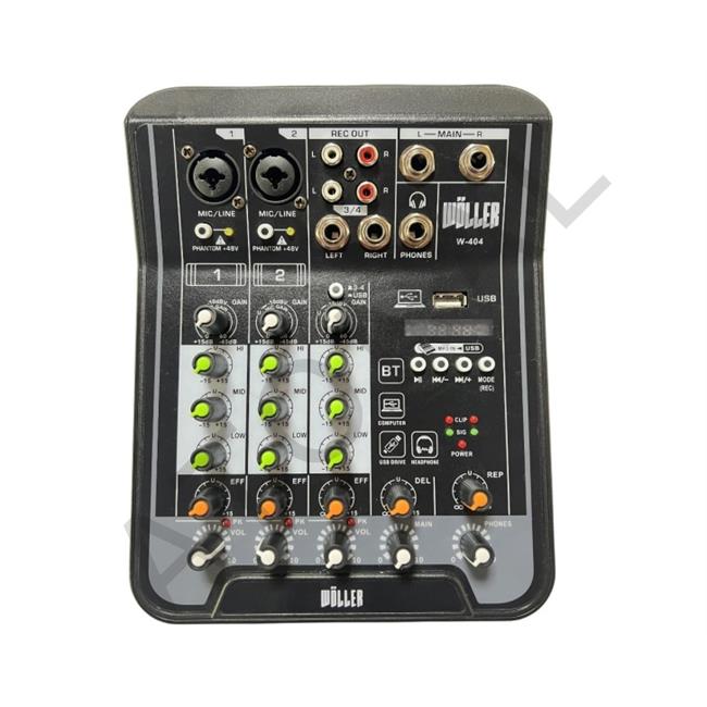 WÖLLER K 404 4 Kanal Küçük Format Ses Mikseri
