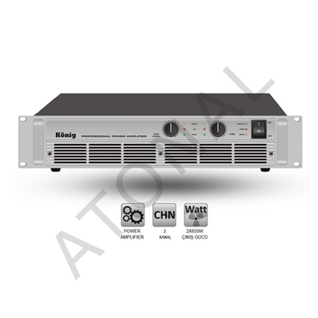 A 3000/S 2x1350W 4 Ohm Güç Amplifikatörü