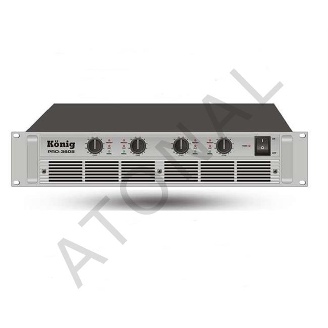PRO 3608/S 4 ohm 4x600W Güç Amplifikatörü