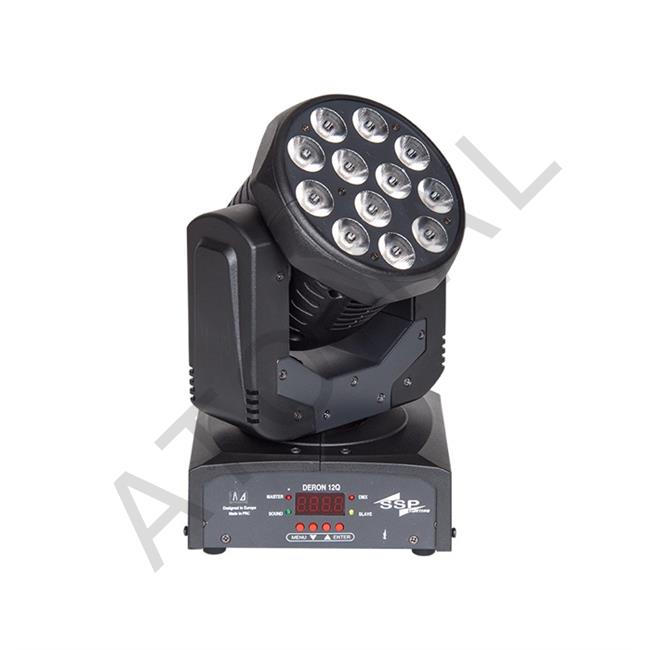 DERON 12Q  Moving-Head Led Wash Spot 12x8W RGBW