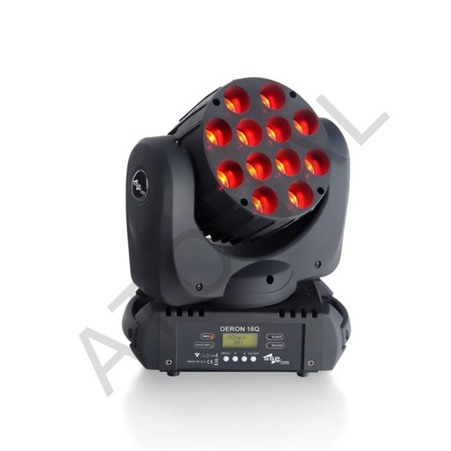 DERON 16Q  Moving-Head Led Wash Spot 12 x 10W RGBW
