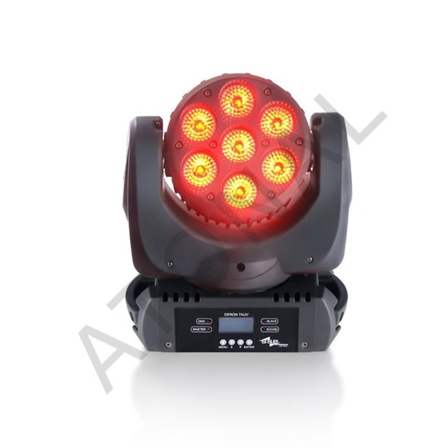 DERON 7AUV Moving-Head Led Wash Spo 7 x 10W RGBW
