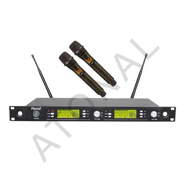 Roof R-1250S 2 El Çift Tunerli UHF Telsiz Mikrofon