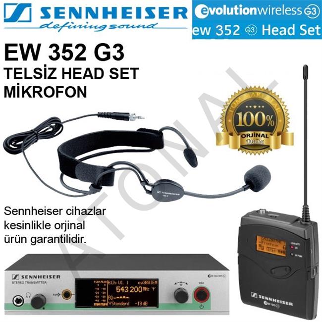  EW-352 G3 Headset Telsiz Mikrofon