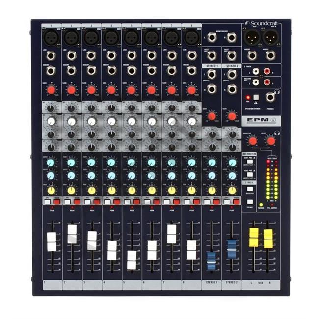 EPM8 Mikser 8 Mono 2 Stereo Kanal, 2 AUX